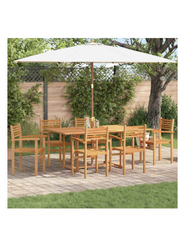 Sonata H Струпваеми градински столове 6 pcs Кафяво 55.5 x 55.5 x 90 см