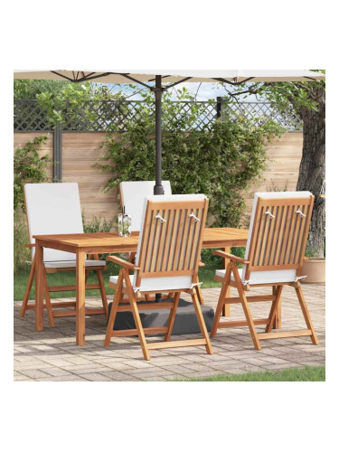 Sonata H Градински стол с възглавница 4 pcs Кафяво 57 x 71.5 x 104см