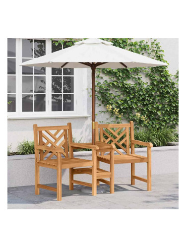 Sonata H Outdoor столчета Кафяво 152 x 63 x 89 см Тиково дърво масив