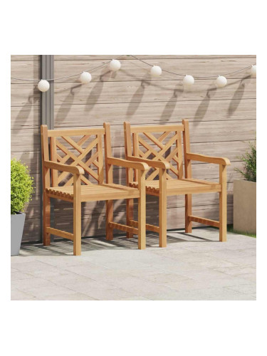 Sonata H Градински столове 2 pcs Кафяво 58 x 60 x 90 см