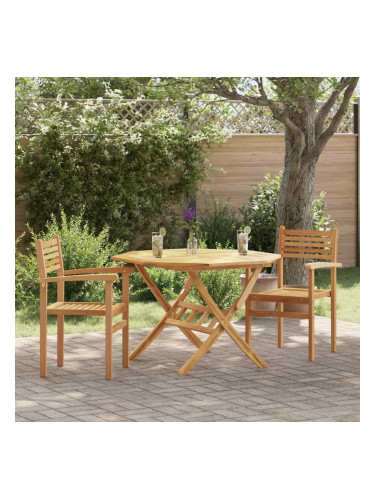 Sonata H Струпваеми градински столове 2 pcs Кафяво 55.5 x 55.5 x 90 см