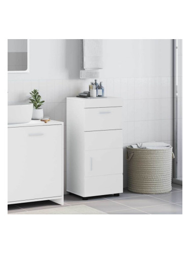 Sonata H Шкаф за баня TULUM Бяло Със Силен Гланц 37 x 31.5 x 82 см