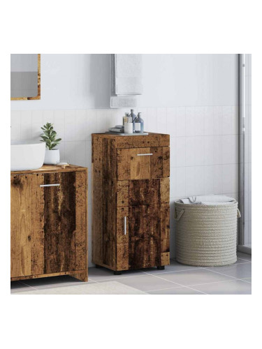 Sonata H Шкаф за баня със съхранение TULUM Старо дърво 37 x 31.5 x 82 см