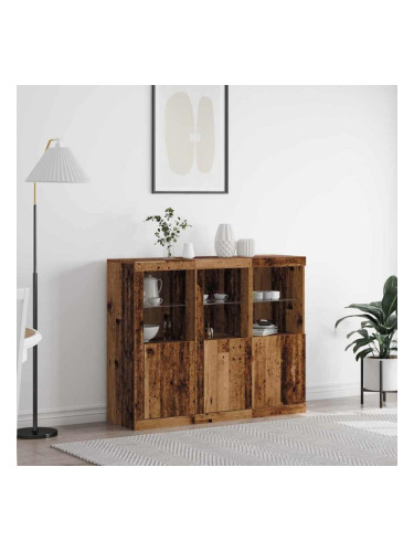 Sonata H Служебен шкаф 3 pcs Старо дърво 123 x 37 x 100 см