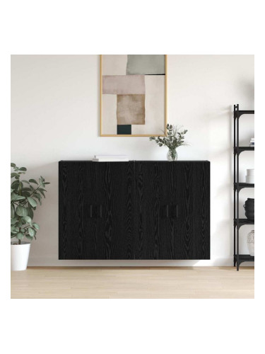 Sonata H Стенни шкафове 2 pcs Черен дъб 69.5 x 34 x 90 см
