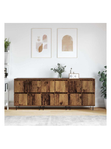 Sonata H Скейдбордове 3 pcs Старо дърво 180 x 35 x 70 см Инженерно дърво