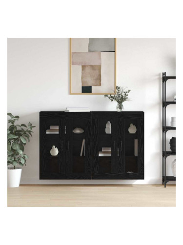 Sonata H Стенни шкафове 2 pcs Черен дъб 69.5 x 34 x 90 см