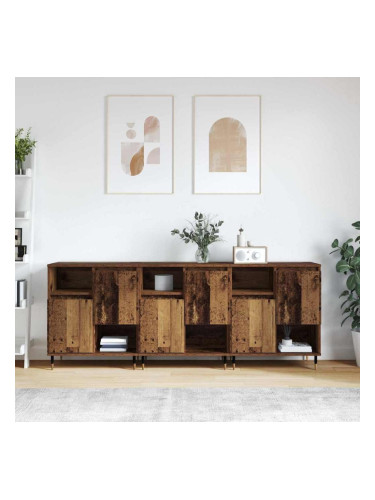 Sonata H Скейдбордове 3 pcs Старо дърво 180 x 35 x 70 см Инженерно дърво