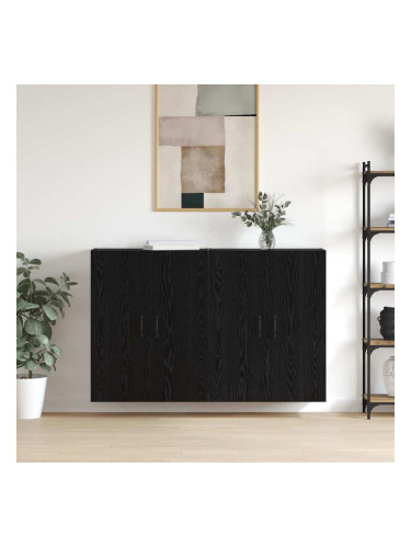 Sonata H Стенни шкафове 2 pcs Черен дъб 69.5 x 34 x 90 см