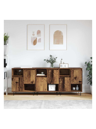 Sonata H Скейдбордове 3 pcs Старо дърво 180 x 35 x 70 см Инженерно дърво