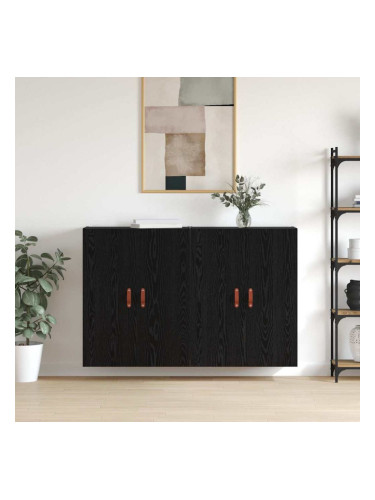Sonata H Стенни шкафове 2 pcs Черен дъб 69.5 x 34 x 90 см