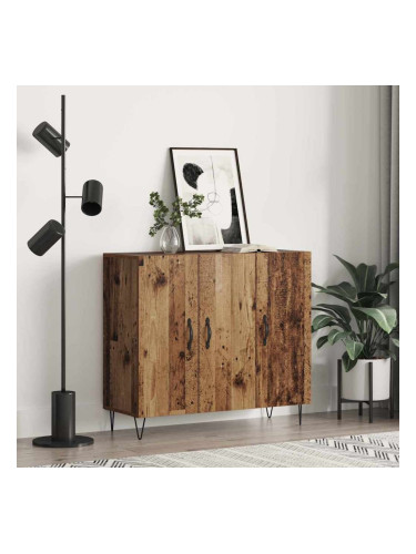 Sonata H Служебен шкаф Старо дърво 90 x 34 x 80 см Инженерно дърво