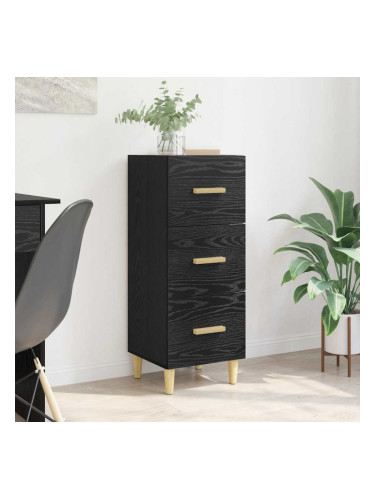 Sonata H Служебен шкаф Черен дъб 34.5 x 34 x 90 см Инженерно дърво