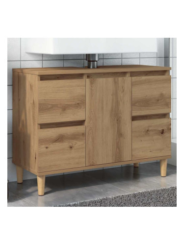 Sonata H Шкаф за мивка Artisan Oak 80x33x60 cm Инженерна дървесина