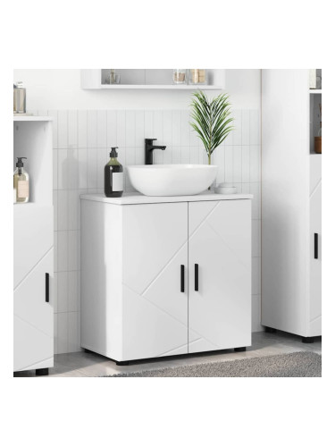 Sonata H Шкаф за баня с рафт Бяло 61 x 35 x 64 см Инженерно дърво