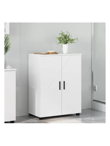Sonata H Шкаф за баня с рафт Бяло 60 x 35 x 80 см Инженерно дърво