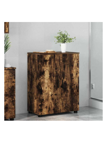 Sonata H Шкаф за баня с рафт Опушен дъб 60 x 35 x 80 см Инженерно дърво
