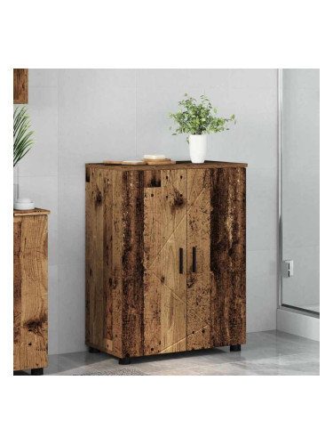 Sonata H Шкаф за баня с рафт Старо дърво 60 x 35 x 80 см Инженерно дърво
