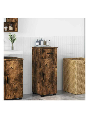 Sonata H Шкаф за баня с врата Опушен дъб 30 x 35 x 80 см Инженерно дърво