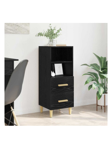Sonata H Служебен шкаф Черен дъб 34 x 34.5 x 90 см Инженерно дърво