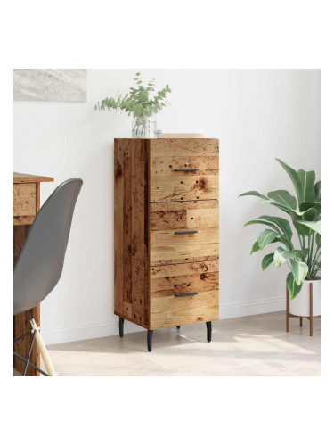 Sonata H Служебен шкаф Старо дърво 34 x 34.5 x 90 см Инженерно дърво
