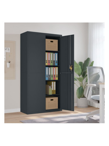Sonata H Шкаф за папки антрацит 90x40x180 см стомана