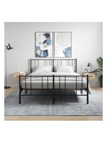 Sonata H Нощни шкафчета за стенен монтаж, 2 бр, сонома дъб, 35x35x20 см