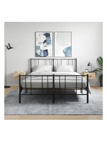 Sonata H Нощни шкафчета за стенен монтаж, 2 бр, сонома дъб, 35x35x20 см