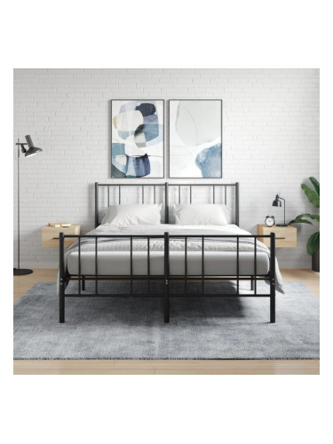 Sonata H Нощни шкафчета за стенен монтаж, 2 бр, сонома дъб, 35x35x20 см