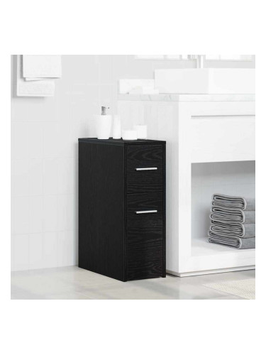 Sonata H Тънък шкаф за баня Черен дъб 22 x 44 x 61.5 см Инженерно дърво