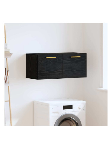 Sonata H Стенен шкаф Черен дъб 80 x 36.5 x 35 cm Инженерно дърво