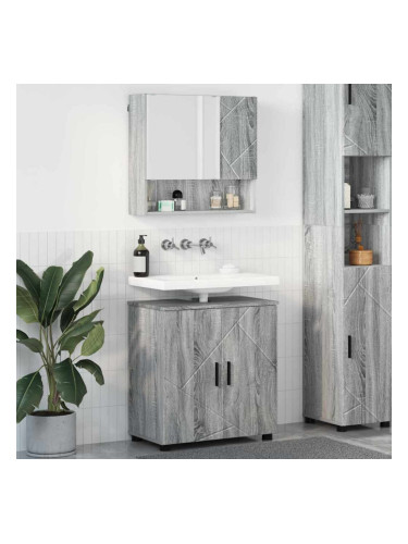 Sonata H Комплект мебели за баня 2 pcs Сив сонома 61 x 35 x 64 см