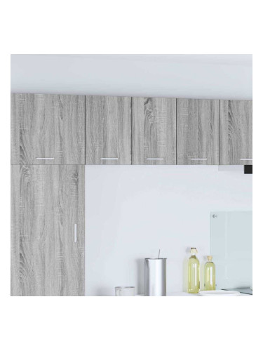 Sonata H Висящ шкаф с рафт Riga 2 pcs Сив Сонома и бяло 30 x 31 x 40 см