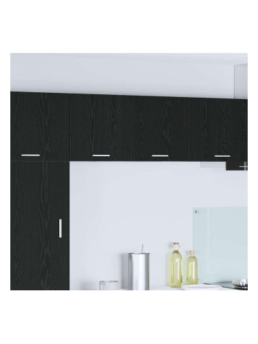 Sonata H Висящ шкаф с рафт Riga 2 pcs Черен дъб и бяло 40 x 31 x 40 см