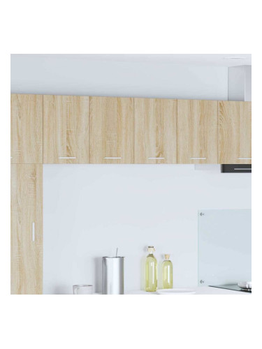 Sonata H Висящ шкаф с рафт Riga 2 pcs Сонома дъб и бяло 60 x 31 x 40 см