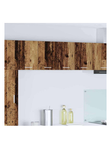 Sonata H Висящ шкаф с рафт Riga Стара дървесина и бяло 60 x 31 x 40 см