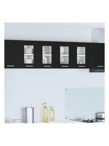 Sonata H Висящ шкаф с рафт с врата Riga 2 pcs Черния дъб 60 x 31 x 40 см