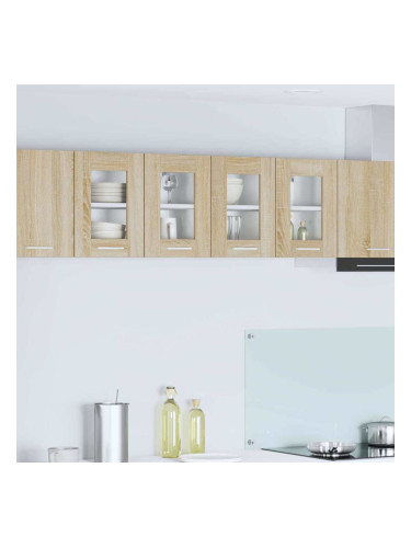 Sonata H Висящ шкаф с рафт с врата Riga 2 pcs Сонома дъб 60 x 31 x 40 см