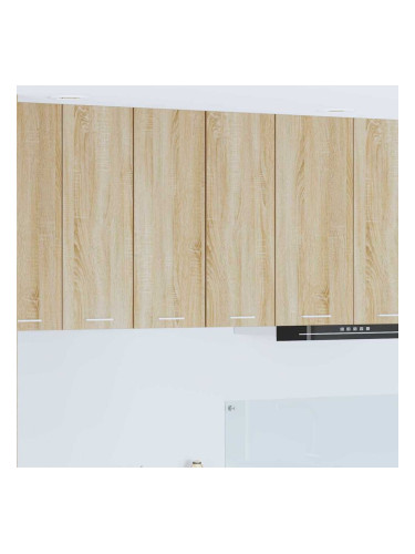 Sonata H Висящ шкаф с рафт Riga 2 pcs Сонома дъб и бяло 30 x 31 x 80 см