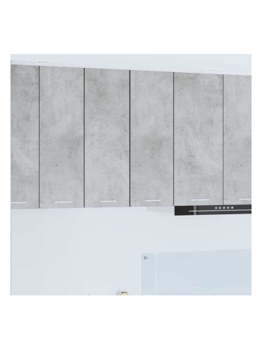 Sonata H Висящ шкаф с рафт Riga 2 pcs Бетон сив и бяло 30 x 31 x 80 см