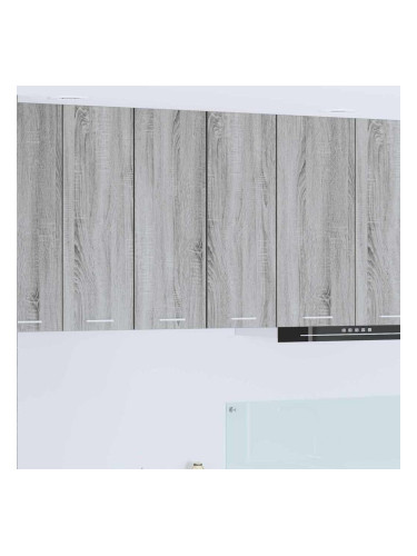 Sonata H Висящ шкаф с рафт Riga 2 pcs Сив Сонома и бяло 30 x 31 x 80 см