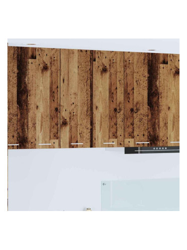 Sonata H Висящ шкаф Riga 2 pcs Стара дървесина и бяло 30 x 31 x 80 см