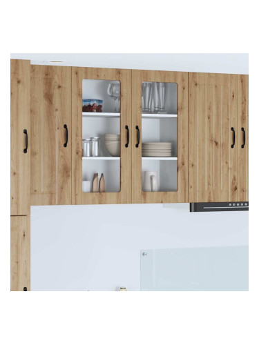 Sonata H Горен кухненски шкаф с рафт Дъб 80 x 31 x 80 см Инженерно дърво