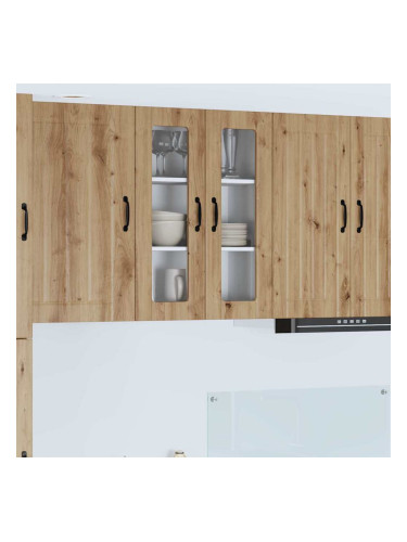 Sonata H Горен кухненски шкаф с рафт Дъб 60 x 31 x 80 см Инженерно дърво