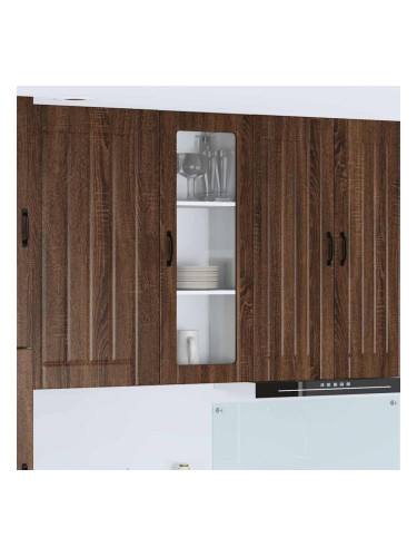 Sonata H Горен кухненски шкаф Кафяв дъб 40 x 31 x 100 см Инженерно дърво