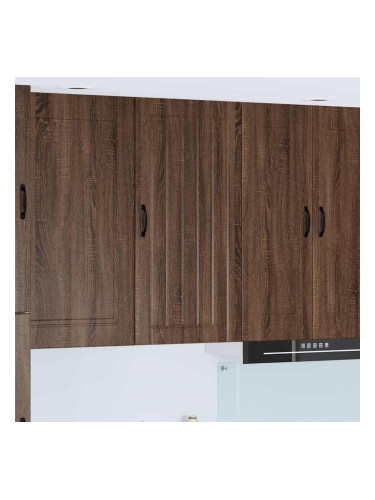Sonata H Горен кухненски шкаф Кафяв дъб 50 x 31 x 100 см Инженерно дърво