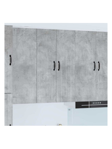 Sonata H Горен кухненски шкаф с рафт Циментено сиво 60 x 31 x 100 см
