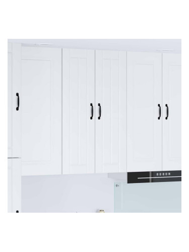 Sonata H Горен кухненски шкаф с рафт Лъскаво бяло 60 x 31 x 100 см