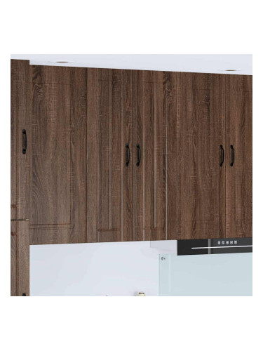 Sonata H Горен кухненски шкаф Кафяв дъб 60 x 31 x 100 см Инженерно дърво