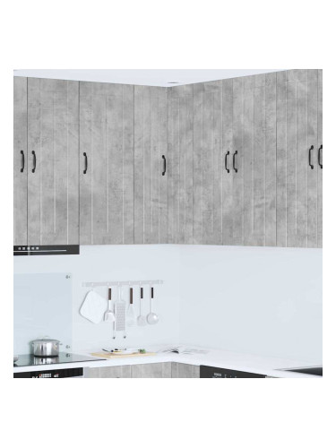 Sonata H Горен кухненски шкаф с рафт Циментено сиво 57 x 57 x 100 см